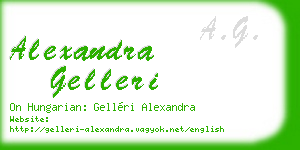 alexandra gelleri business card